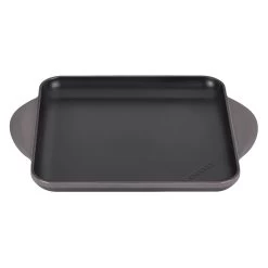 Le Creuset 9.5" Square Signature Enameled Cast Iron Griddle Pan | Oyster Grey