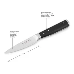KitchenAid Gourmet Forged 3.5" Paring Knife With Sheath 8 KitchenAid Gourmet Forged 3.5" Paring Knife With Sheath -Cookware & Knives Shop paring dimensions 1