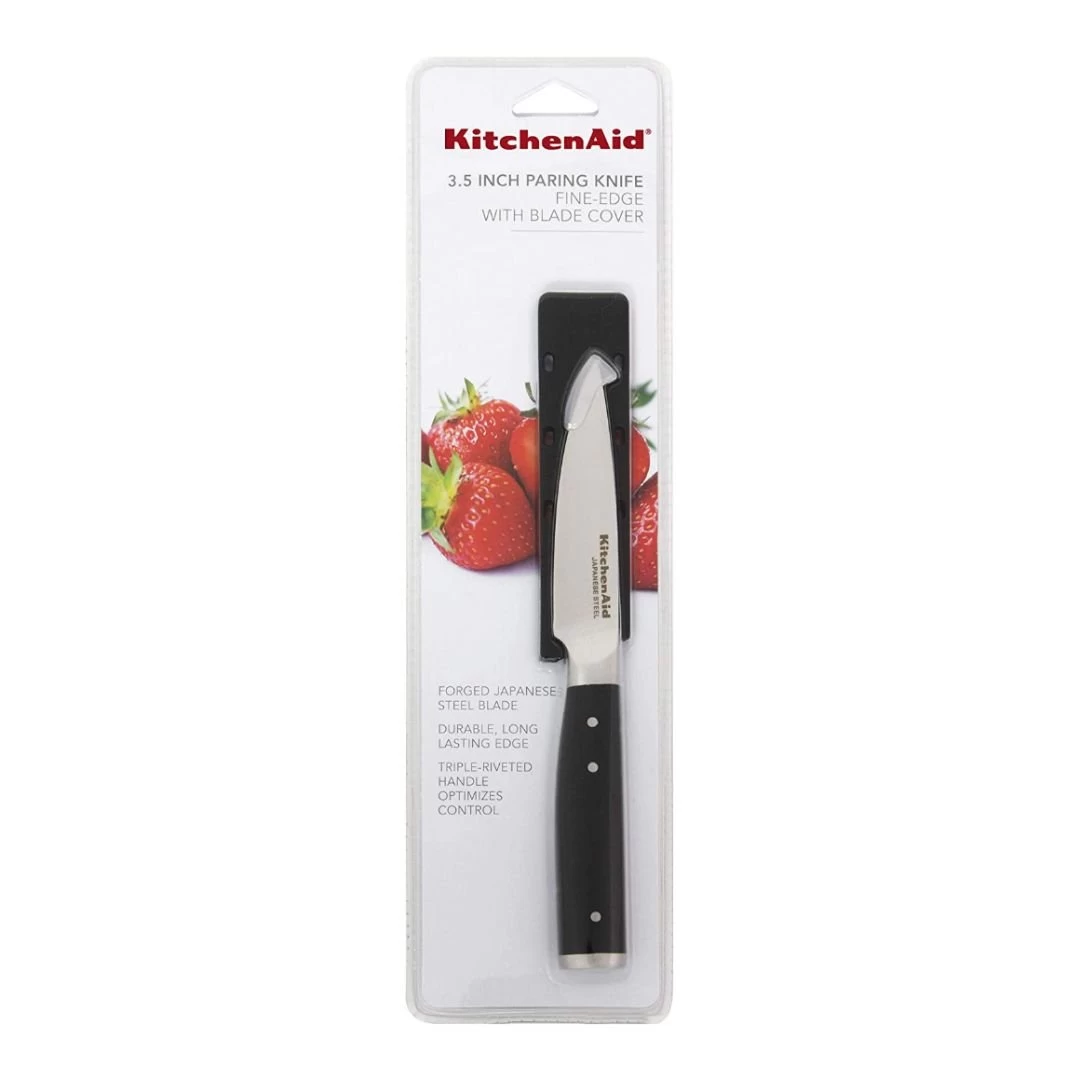 KitchenAid Gourmet Forged 3.5" Paring Knife With Sheath 6 KitchenAid Gourmet Forged 3.5" Paring Knife With Sheath - Image 4