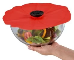 Charles Viancin Poppy Silicone Lid - Large 11" -Cookware & Knives Shop poppy lid storing
