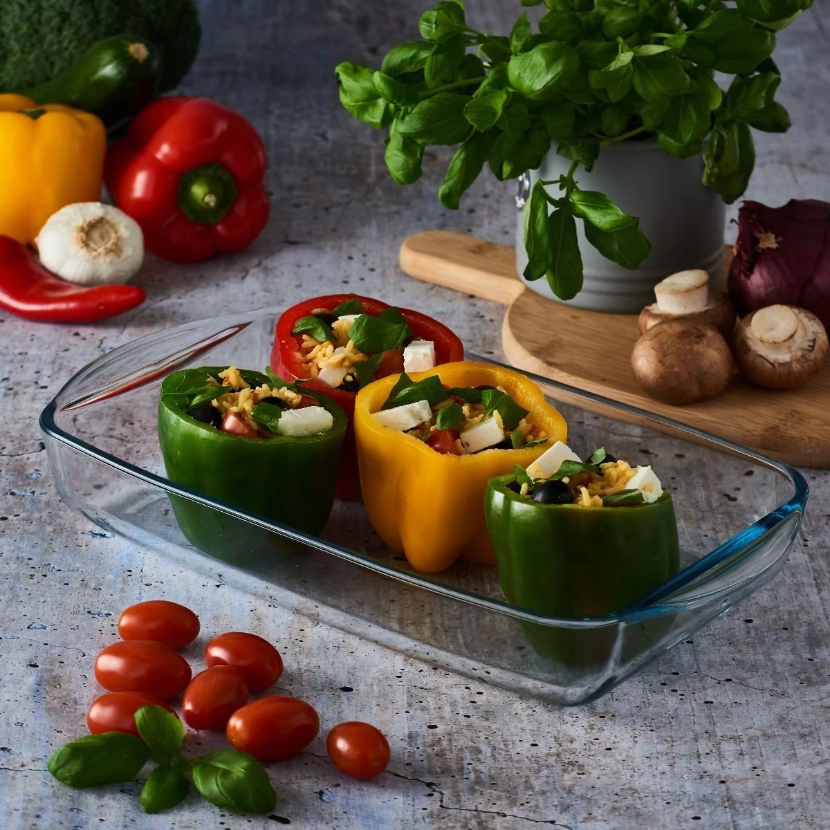 Mason Cash Classic Ovenware 13" X 7.5" Glass Rectangular Roaster 6 Mason Cash Classic Ovenware 13" X 7.5" Glass Rectangular Roaster - Image 4