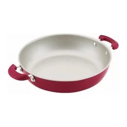 Rachael Ray 8-Piece Enameled Stacking Cookware Set | Red Shimmer 19 Rachael Ray 8-Piece Enameled Stacking Cookware Set | Red Shimmer -Cookware & Knives Shop redshim3