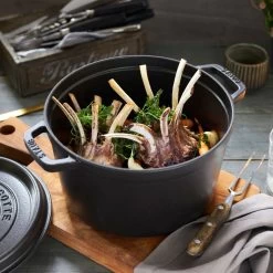 Staub 5 Qt Tall Cocotte | Black -Cookware & Knives Shop rhazwry8