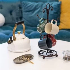 Le Creuset 1.7 Qt. Whistling Kettle | Noel (White & Gold) -Cookware & Knives Shop rippled lifestyle squares 0023 dsc0055 4