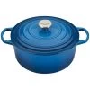 Le Creuset 5.5 Qt. Round Signature Cast Iron Dutch Oven With Stainless Steel Knob | Marseille Blue -Cookware & Knives Shop rs10293 ls2501 2659
