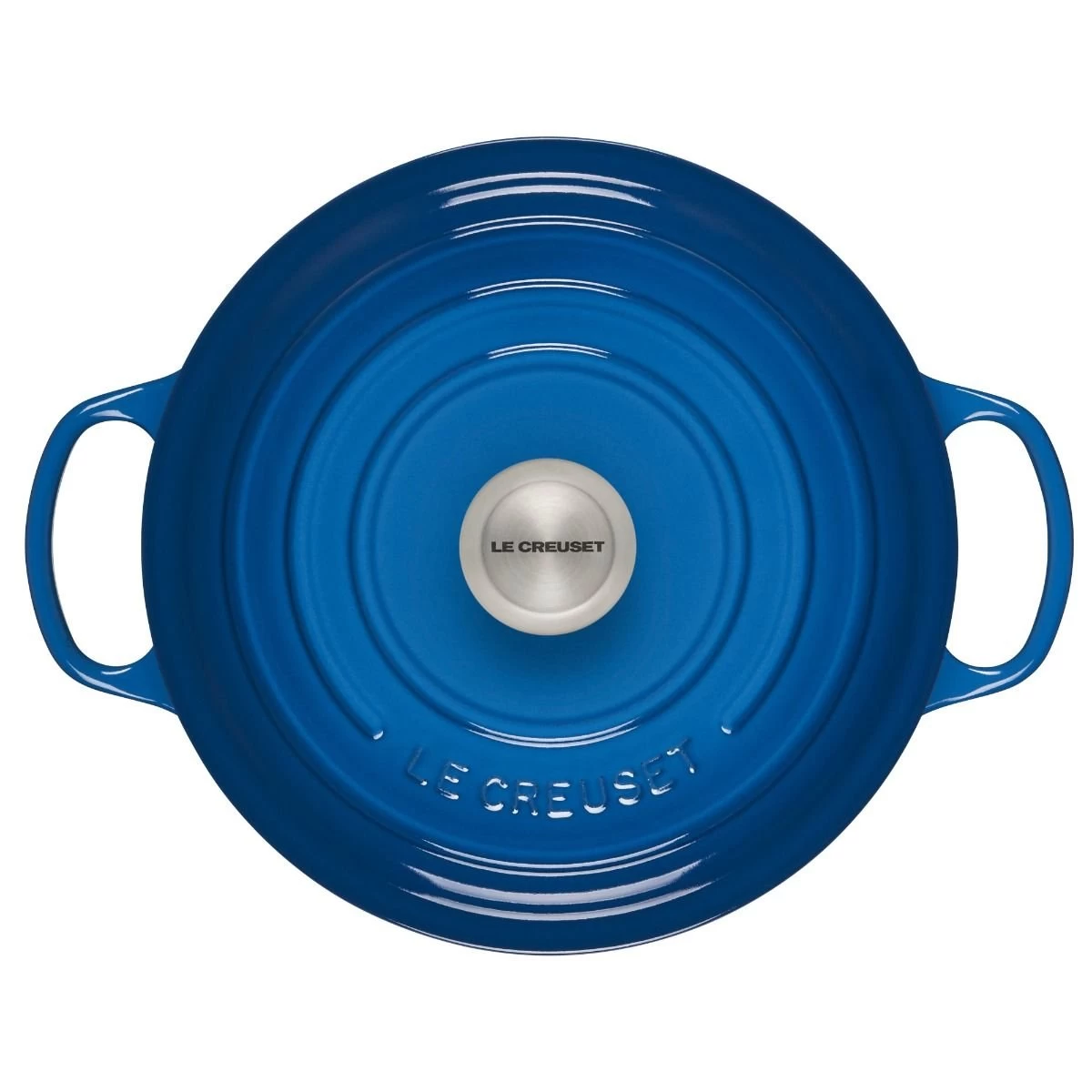 Le Creuset 5.5 Qt. Round Signature Cast Iron Dutch Oven With Stainless Steel Knob | Marseille Blue 4 Le Creuset 5.5 Qt. Round Signature Cast Iron Dutch Oven With Stainless Steel Knob | Marseille Blue - Image 2