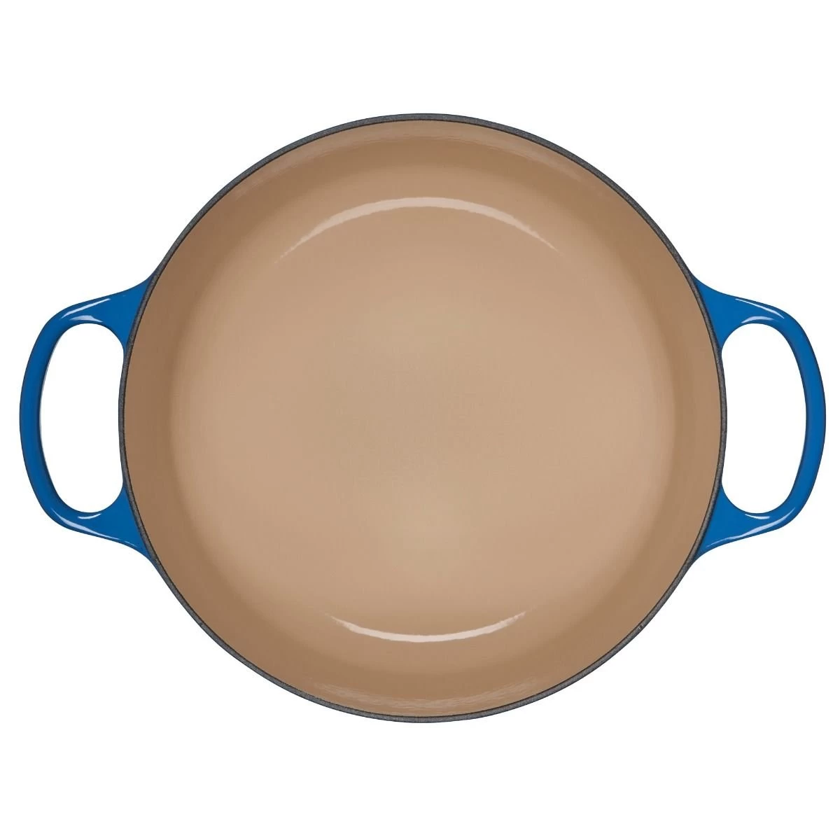Le Creuset 5.5 Qt. Round Signature Cast Iron Dutch Oven With Stainless Steel Knob | Marseille Blue 5 Le Creuset 5.5 Qt. Round Signature Cast Iron Dutch Oven With Stainless Steel Knob | Marseille Blue - Image 3