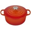 Le Creuset 4.5 Qt. Round Signature Dutch Oven With Stainless Steel Knob | Flame Orange -Cookware & Knives Shop rs11163 ls2501 242ss
