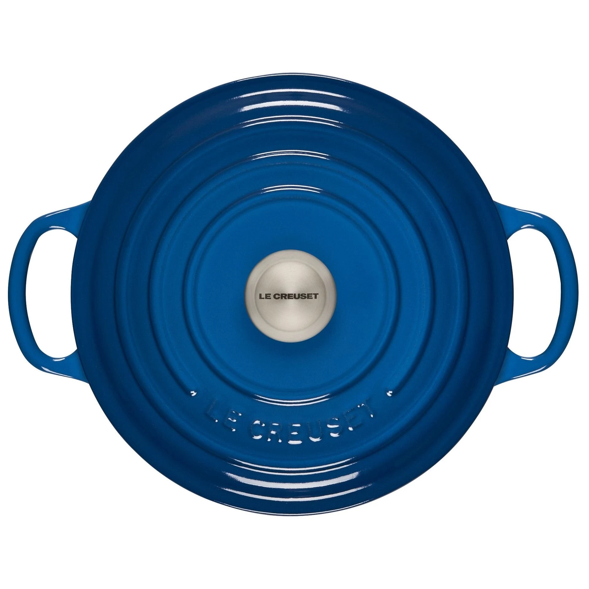 Le Creuset 3.5 Qt. Round Signature Dutch Oven With Stainless Steel Knob | Marseille Blue 5 Le Creuset 3.5 Qt. Round Signature Dutch Oven With Stainless Steel Knob | Marseille Blue - Image 3