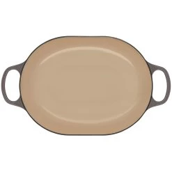 Le Creuset 3.75 Qt. Oval Signature Casserole With Stainless Steel Knob | Oyster Grey -Cookware & Knives Shop rs11687 ls2512 317fss 4