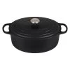 Le Creuset 6.75 Qt. Oval Signature Dutch Oven With Stainless Steel Knob | Licorice -Cookware & Knives Shop rs11831 ls2502 3120ss lpr