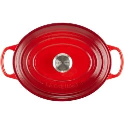 Le Creuset 5 Qt. Oval Signature Dutch Oven With Stainless Steel Knob | Cerise/Cherry Red -Cookware & Knives Shop rs11949 lc 20191021 fr ps 00009s