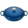 Le Creuset 3.5 Qt. Signature Enameled Cast Iron Braiser With Stainless Steel Knob | Marseille Blue