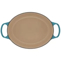 Le Creuset 6.75 Qt. Oval Signature Dutch Oven With Stainless Steel Knob | Caribbean Blue -Cookware & Knives Shop rs12540 ls2502 3117ss 4