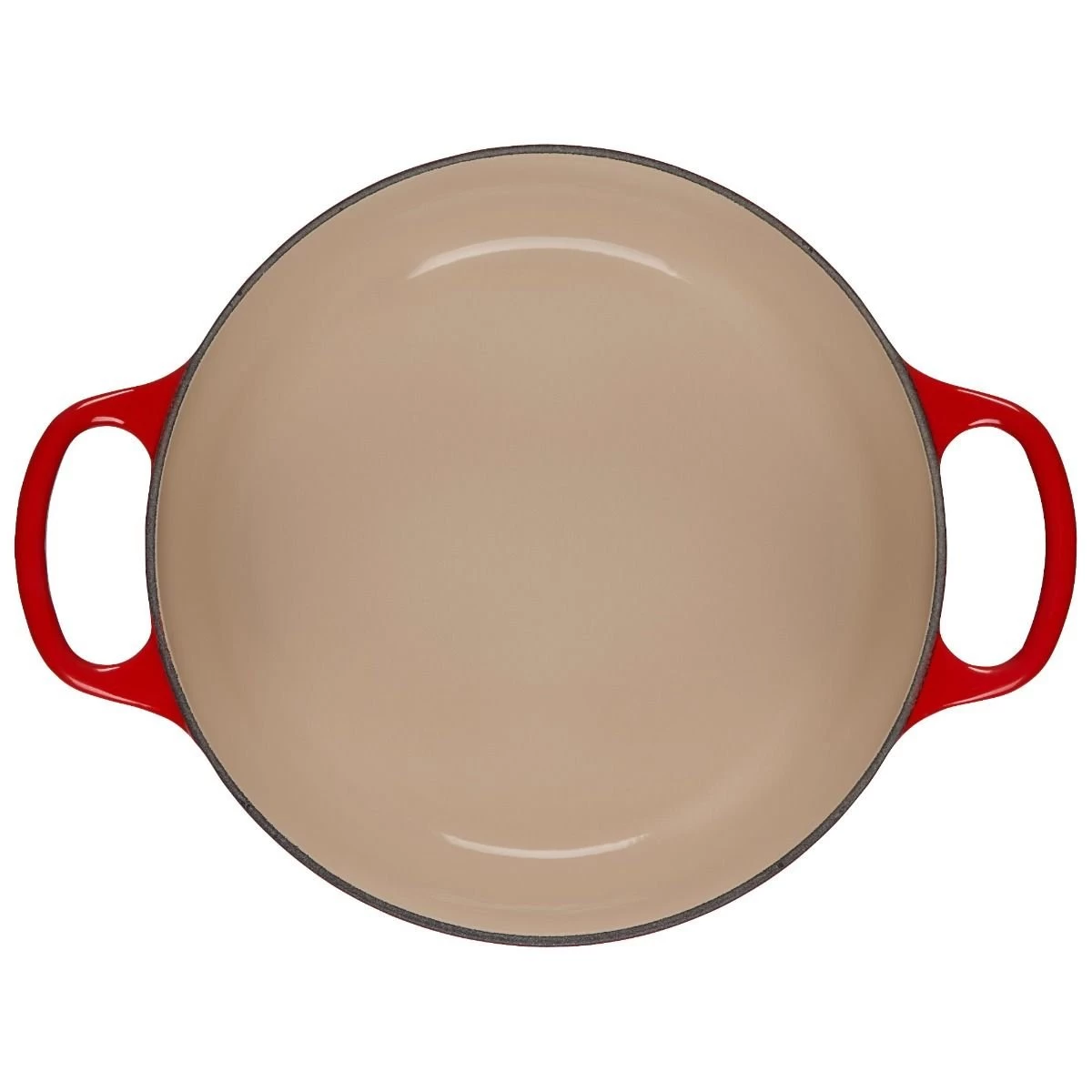 Le Creuset 3.5 Qt. Round Signature Dutch Oven With Stainless Steel Heart Knob | Cerise/Cherry Red 6 Le Creuset 3.5 Qt. Round Signature Dutch Oven With Stainless Steel Heart Knob | Cerise/Cherry Red - Image 4