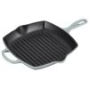 Le Creuset 10.25" Signature Square Grill Skillet | Sea Salt