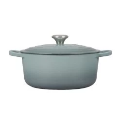 Le Creuset 5.5 Qt. Round Signature Dutch Oven With Stainless Steel Knob | Sea Salt -Cookware & Knives Shop rs17060 ls2501 26717ss 2