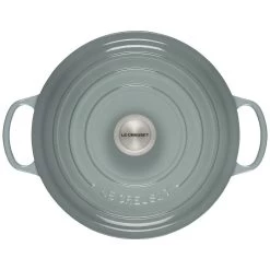 Le Creuset 7.25 Qt. Round Signature Dutch Oven With Stainless Steel Knob | Sea Salt -Cookware & Knives Shop rs17065 ls2501 28717ss 3