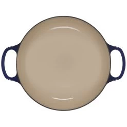 Le Creuset Olive Branch Collection 3.5 Qt. Signature Braiser | Indigo Blue -Cookware & Knives Shop rs17123 ls2532 3078ob 4