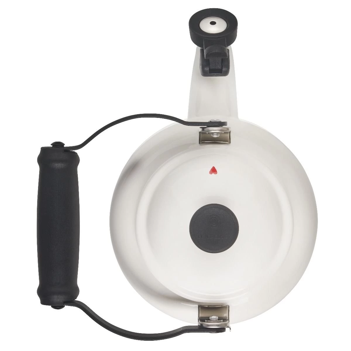 Le Creuset L'Amour Collection 1.25 Qt. Demi Kettle With Heart Applique | White 5 Le Creuset L'Amour Collection 1.25 Qt. Demi Kettle With Heart Applique | White - Image 3