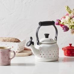 Le Creuset L'Amour Collection 1.25 Qt. Demi Kettle With Heart Applique | White 11 Le Creuset L'Amour Collection 1.25 Qt. Demi Kettle With Heart Applique | White -Cookware & Knives Shop rs18294 221017 lecreuset lamourcollection horiz ret