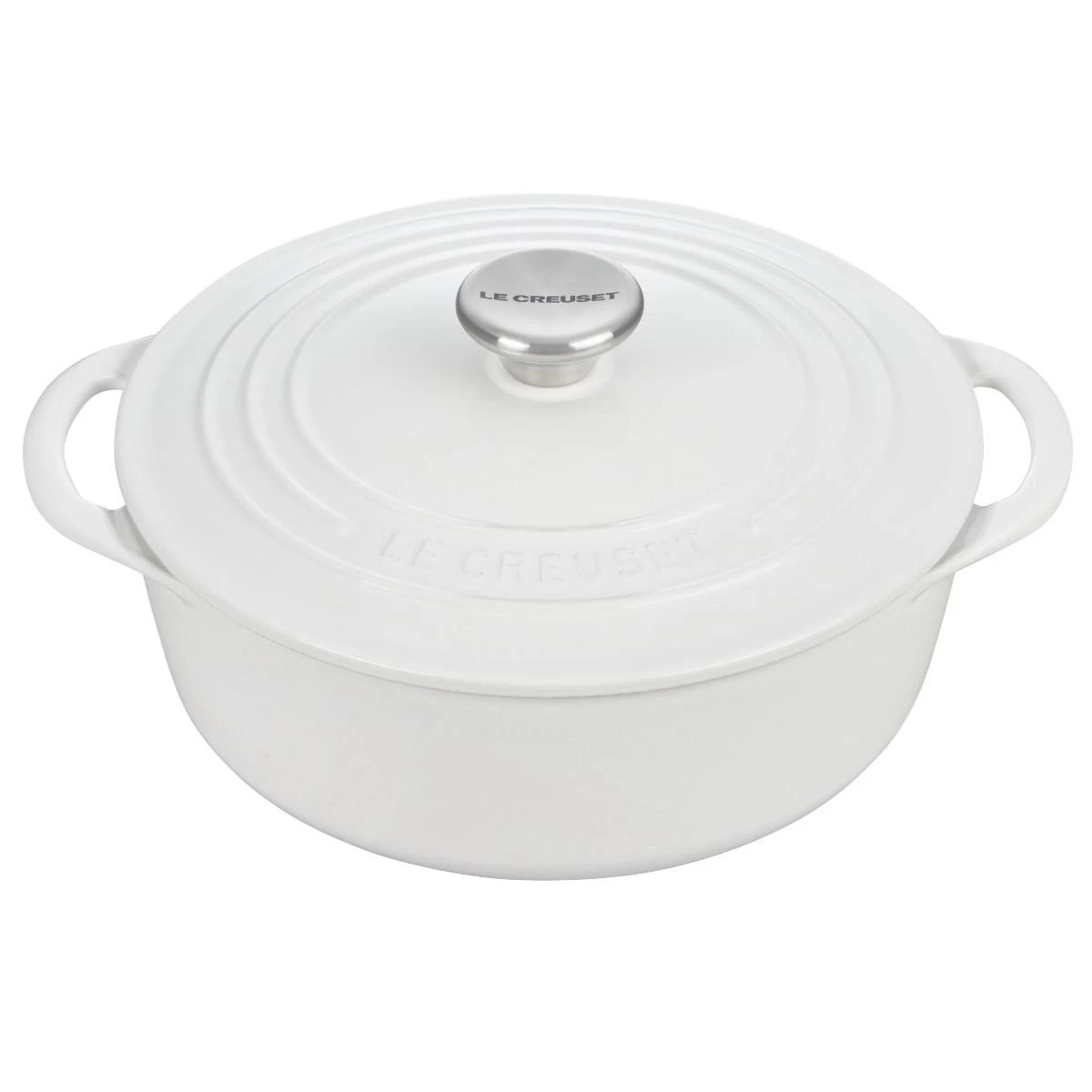 Le Creuset 2.75 Qt. Shallow Round Dutch Oven | White 3 Le Creuset 2.75 Qt. Shallow Round Dutch Oven | White