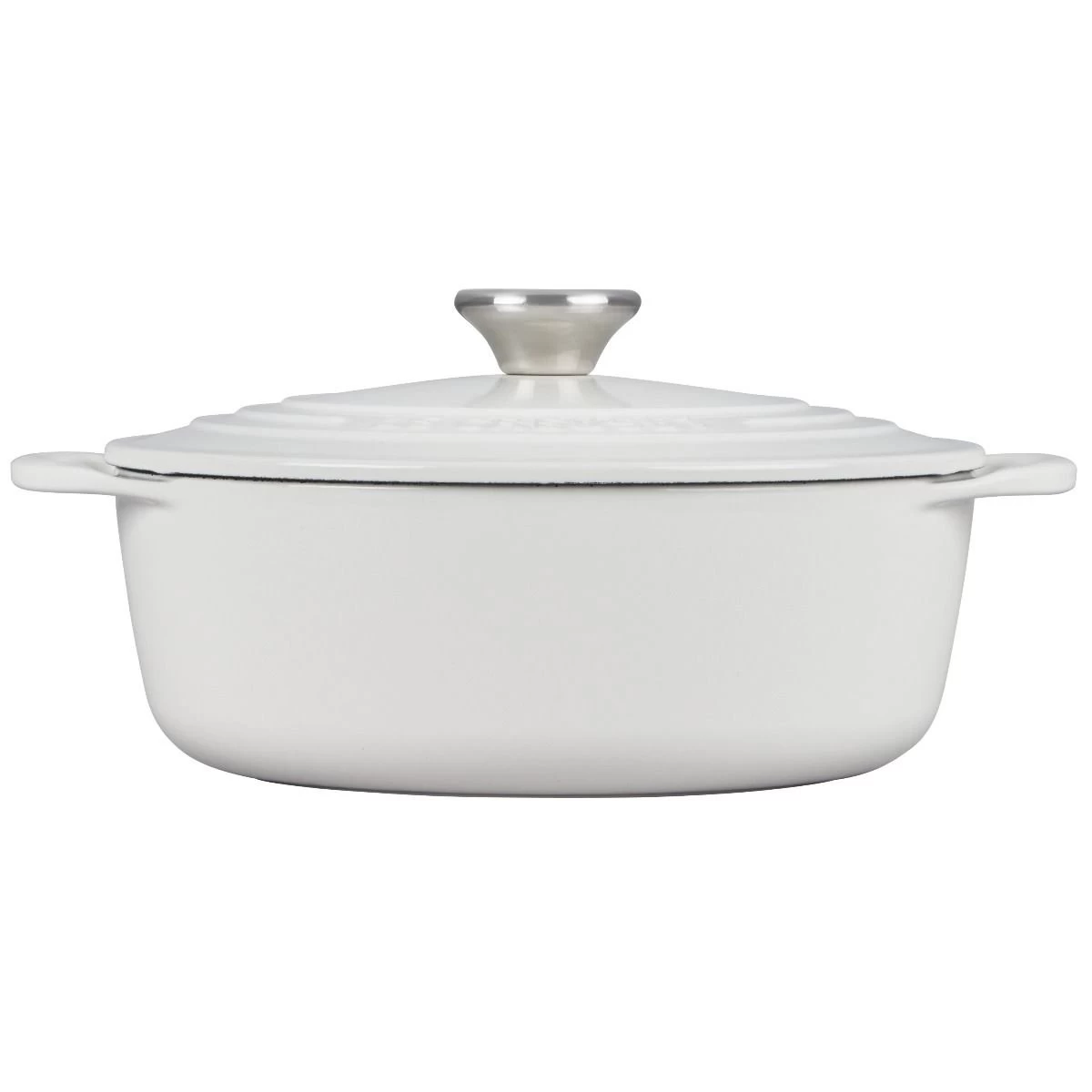 Le Creuset 2.75 Qt. Shallow Round Dutch Oven | White 4 Le Creuset 2.75 Qt. Shallow Round Dutch Oven | White - Image 2