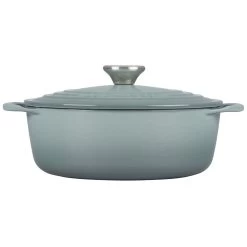 Le Creuset 2.75 Qt. Shallow Round Dutch Oven | Sea Salt -Cookware & Knives Shop rs18939 l2545 22717ss 2