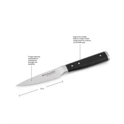KitchenAid Gourmet Forged 3.5" Paring Knife With Sheath | Serrated 8 KitchenAid Gourmet Forged 3.5" Paring Knife With Sheath | Serrated -Cookware & Knives Shop serrated dimensions