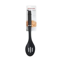 KitchenAid Classic Slotted Spoon | Black -Cookware & Knives Shop slotted3