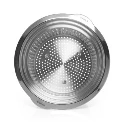 Chantal Induction 21 Stock Pot With Pasta/Steamer Insert + Glass Lid | 8 Qt. 16 Chantal Induction 21 Stock Pot With Pasta/Steamer Insert + Glass Lid | 8 Qt. -Cookware & Knives Shop steamer2 1