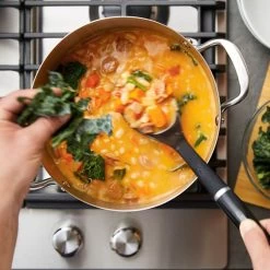 KitchenAid Stainless Steel 3-Ply Base Stockpot With Lid | 8 Qt. -Cookware & Knives Shop steel4