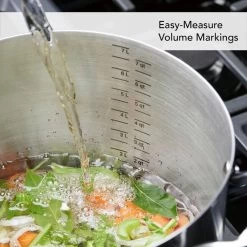 KitchenAid Stainless Steel 3-Ply Base Stockpot With Lid | 8 Qt. -Cookware & Knives Shop steel7