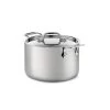 All-Clad D5 Brushed Stainless Steel Stockpot & Lid | 4 Qt. -Cookware & Knives Shop stockpot4 1