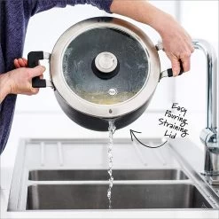 GreenPan Levels 11-Piece Nonstick Stackable Cookware Set -Cookware & Knives Shop stockpot drain 1