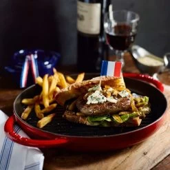 Staub 10" Cast Iron Pure Grill Pan | Cherry Red -Cookware & Knives Shop untitled 8 2