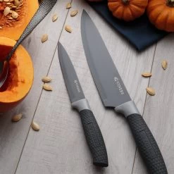 Viners Horizon 6-Piece Knife Block Set |Grey -Cookware & Knives Shop viners horizon knife block 0305.190 2