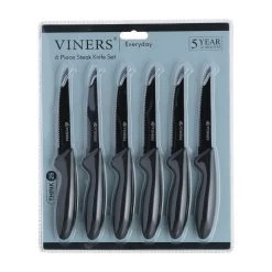 Viners Everyday Steak Knives | Set Of 6 6 Viners Everyday Steak Knives | Set Of 6 -Cookware & Knives Shop viners steak package