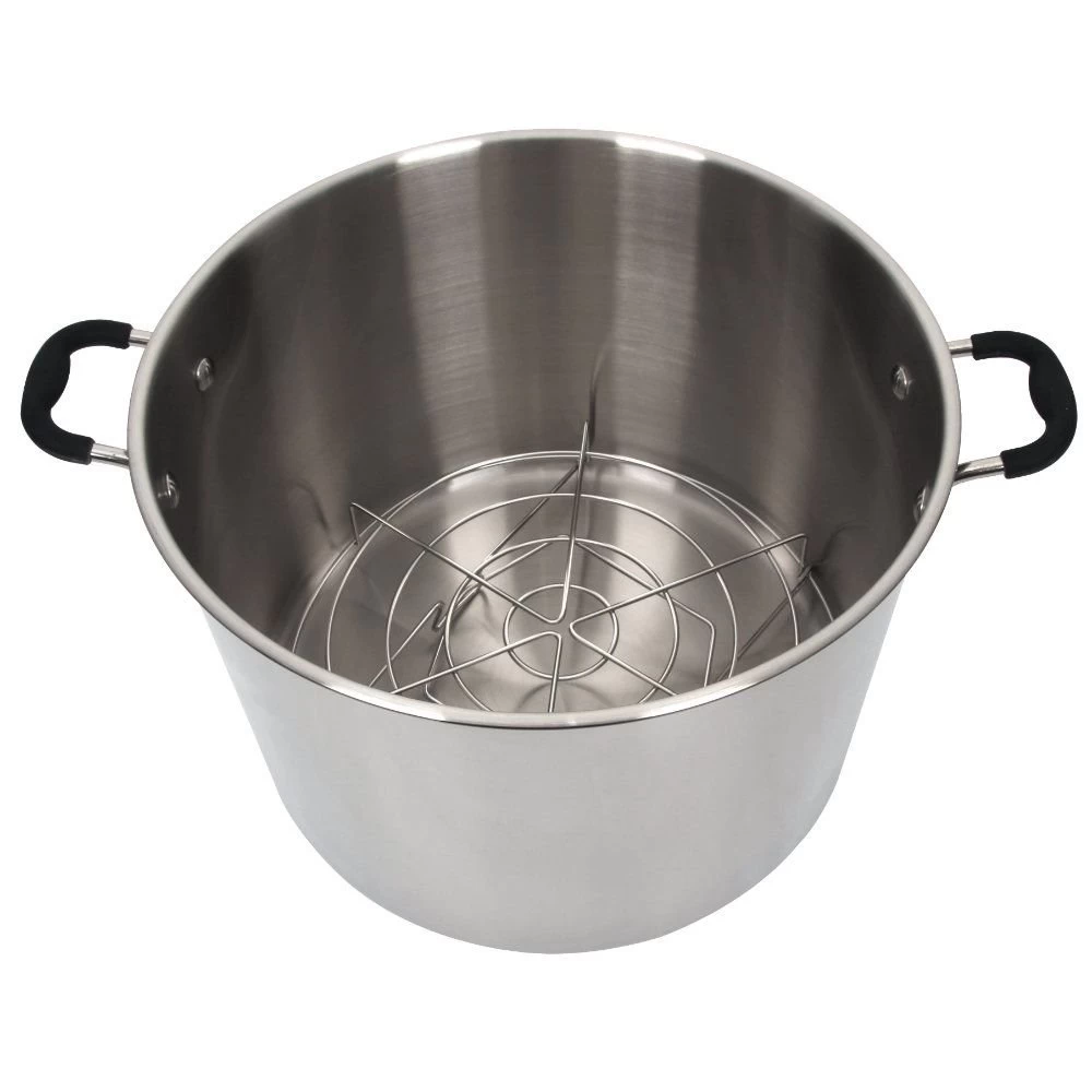 Harvest Stainless Steel Multi-Use Canner With Glass Lid 6 Harvest Stainless Steel Multi-Use Canner With Glass Lid - Image 4