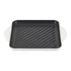 Le Creuset 9.5" Square Signature Enameled Cast Iron Grill Pan | White