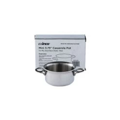 Winco Stainless Steel Mini Casserole | 15oz -Cookware & Knives Shop winco dccr 3s 4