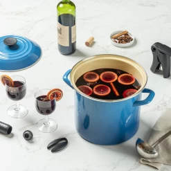 Le Creuset 8 Qt. Stock Pot | Marseille Blue 7 Le Creuset 8 Qt. Stock Pot | Marseille Blue -Cookware & Knives Shop wine2