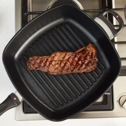 Swiss Diamond | HD Deep Square Grill Pan - 11" X 11" -Cookware & Knives Shop xd66281v1