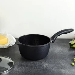 Swiss Diamond | HD Sauce Pan With Lid - 7" (2.2 Qt.) -Cookware & Knives Shop xd6718c v4