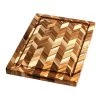TeakHaus Herringbone End-Grain Cutting/Serving Board (Rectangle) | 18" X 14" X .9" -Cookware & Knives Shop ymherkey